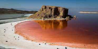 کاهش ۶۲ سانتی متری تراز آب دریاچه ارومیه