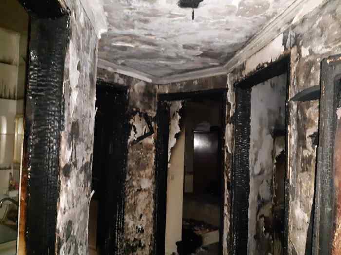آتش‌سوزی یک ساختمان در ولیعصر با شعله شمع