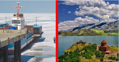 مقایسه دریاچه ارومیه وان