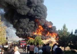 آتش سوزی کارخانه رنگ در شهرک صنعتی سلیمی آذرشهر ۴۷ مصدوم بر جا گذاشت