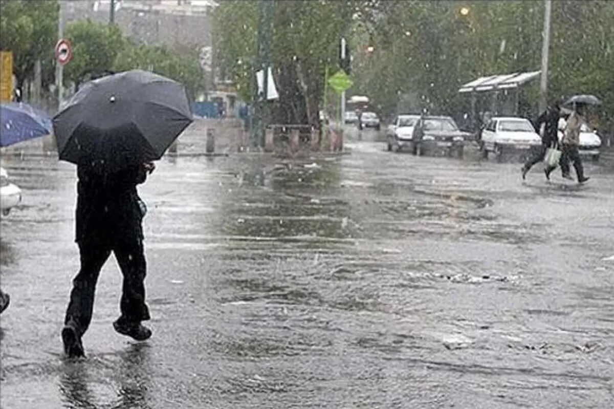 پیش‌بینی بارش رگبار پراکنده باران در آذربایجان‌شرقی