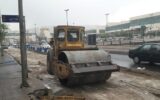 زیرسازی میدان شهید بهشتی و آماده سازی برای سنگفرش