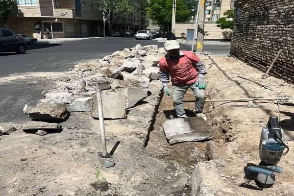 بهسازی معابر خیابان آذری توسط شهرداری منطقه ۲ بهسازی معابر خیابان آذری توسط شهرداری منطقه ۲