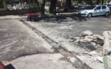اجرای لوله‌گذاری آب خام در خیابان بهار تبریز