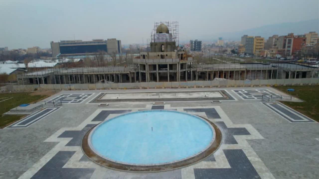 آبنمای ۲۰۰۰ متر مربعی پارک باغشمال در ایستگاه پایانی