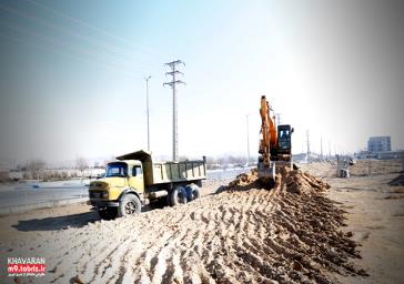 آغاز خاکبرداری پارک حاشیه‌ای حدفاصل سه‌راهی زرنق تا میدان شهدای غواص
