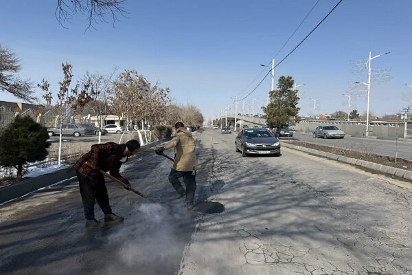 اجرای طرح بهسازی آسفالت معابر حوزه شهرداری منطقه ۶ تبریز