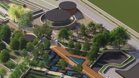 احداث باغ میوه ۵ هکتاری در اراضی میدان تیر