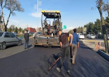 بهسازی معابر با استفاده بیش از ۸۷۰ تن آسفالت در طول هفته گذشته