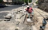 بهسازی معابر خیابان آذری توسط شهرداری منطقه ۲