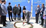 نصب تابلو روزشمار اولین مدرسه بزرگ مقیاس شهرداری تبریز و اتصال پل روگذر سردار خرم به میدان بسیج