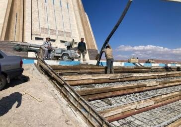 تداوم احداث سن روباز در باغ موزه دفاع مقدس توسط شهرداری منطقه ۲