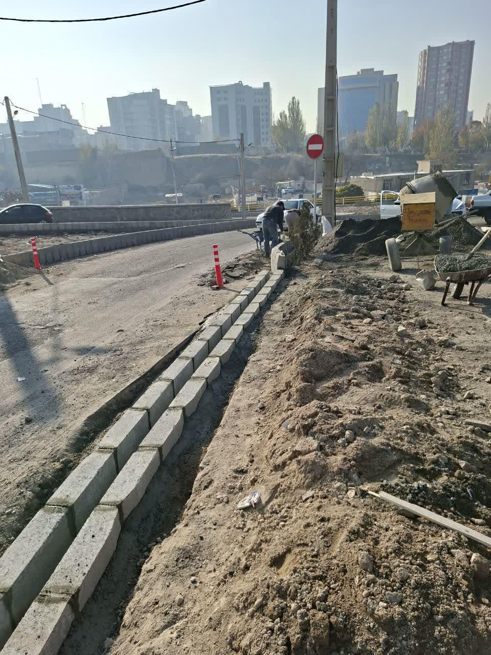 اصلاح هندسی بلوار آیت الله ملکی در تقاطع سه راهی آذری اصلاح هندسی بلوار آیت الله ملکی در تقاطع سه راهی آذری