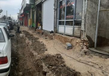 ساماندهی ورودی جنوب‌غرب تبریز با کف‌سازی و جدول‌گذاری پیاده‌روها