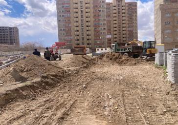 تداوم عملیات اجرایی پروژه احداث پارک محله ای گلکار به مساحت 7000 متر مربع