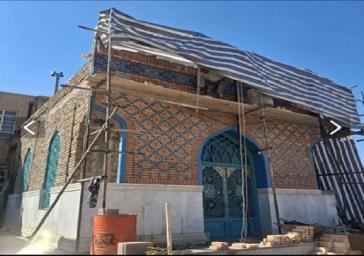 پیشرفت ۷۰ درصدی اجرای نما و بهسازی مقبره تاریخی خیابان دارایی
