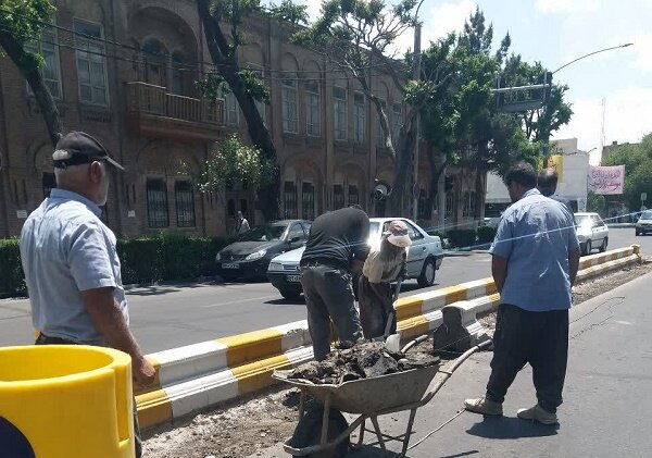 اصلاح هندسی خیابان ارتش جنوبی به منظور روان‌سازی ترافیک