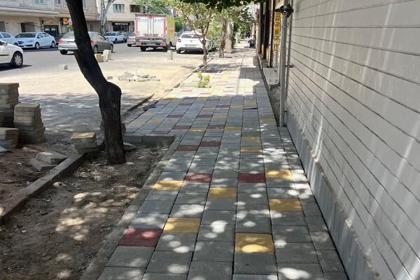 اتمام بهسازی کوی گلباد با انجام کف‌سازی